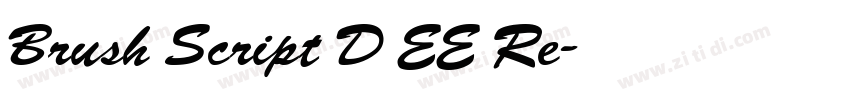 Brush Script D EE Re字体转换